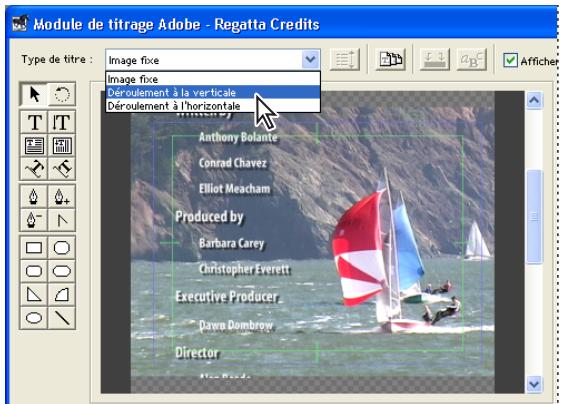 ADOBE PREMIERE PRO 7 - Creation de déroulements verticaux ou horizontally - 1