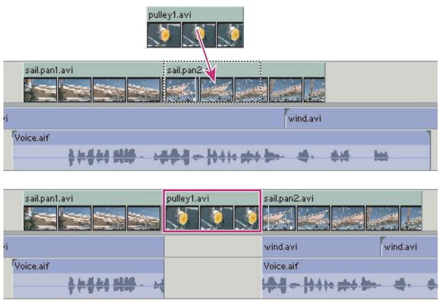 ADOBE PREMIERE PRO 7 - A propos des montages par insertion et par incrustation - 2