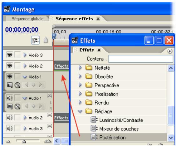 ADOBE PREMIERE PRO 7 - Appliquez l'effet. - 1