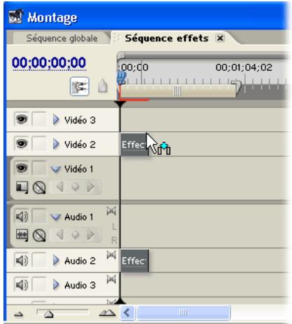 ADOBE PREMIERE PRO 7 - Ajoutez la séquence d'éléments à la séquence principale. - 1