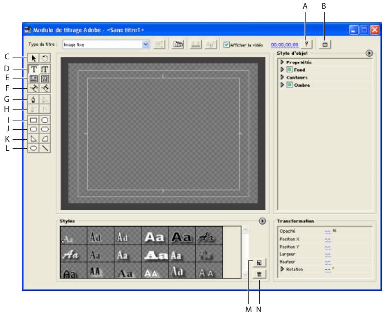 ADOBE PREMIERE PRO 7 - Présentation du Module de titrage Adobe - 1