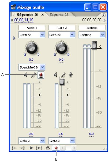 ADOBE PREMIERE PRO 7 - Pour capturer une source audio ou une voix hors champ : - 1