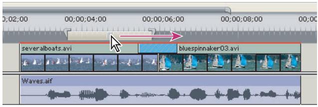 ADOBE PREMIERE PRO 7 - Pour définit la zone à prévisualiser (zone de travail): - 1