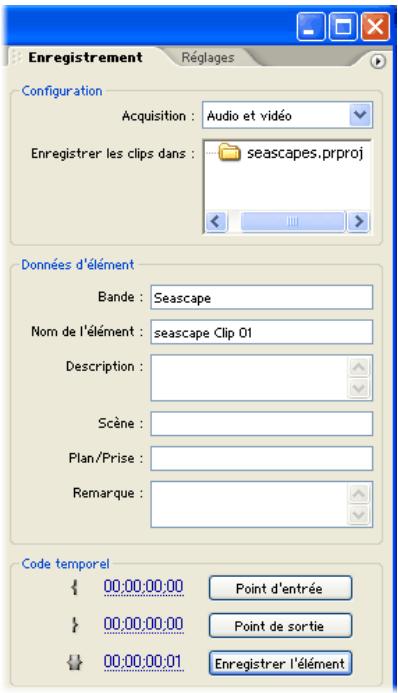 ADOBE PREMIERE PRO 7 - Configurez l'onglet Enregistrement. - 1