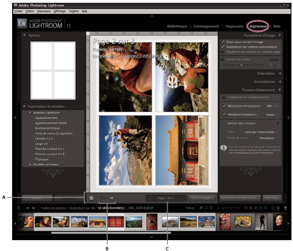 ADOBE PHOTOSHOP LIGHTROOM - Présentation du module Impression - 1