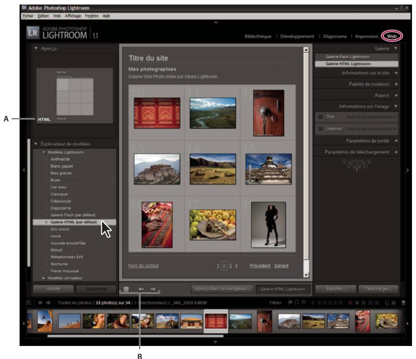 ADOBE PHOTOSHOP LIGHTROOM - Présentation du module Web - 1