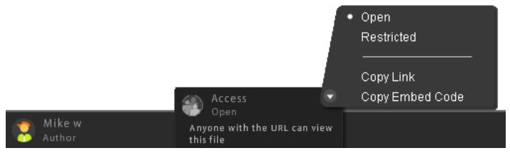 ADOBE ACROBAT COM - Access levels for shared files - 1