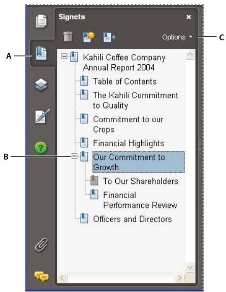 ADOBE ACROBAT 8 PROFESSIONAL - Passage à des pages marquées par des signets - 1