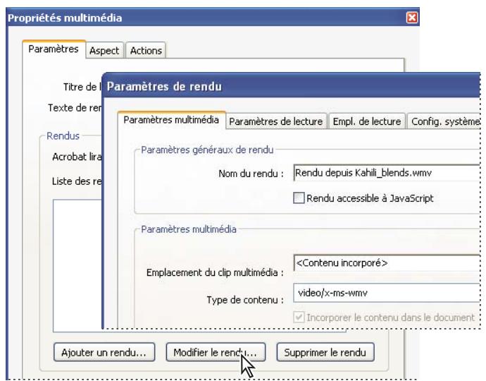 ADOBE ACROBAT 8 PROFESSIONAL - Paramètres de rendu - 1