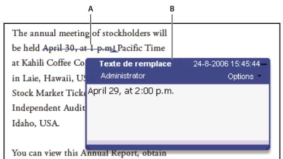 ADOBE ACROBAT 8 PROFESSIONAL - Annotation du texte pour modification - 1