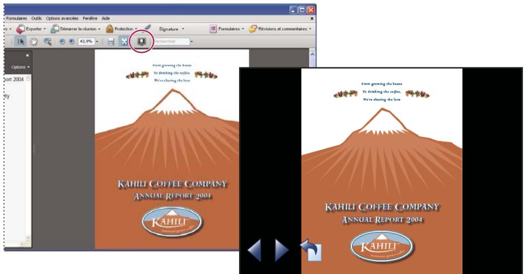 ADOBE ACROBAT 8 PROFESSIONAL - Définition de la vue initiale en mode plein écran - 1