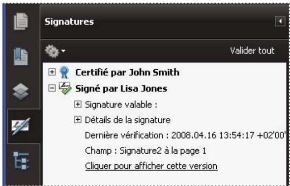 ADOBE ACROBAT PRO 9.0 - Présentation du panneau Signatures - 1