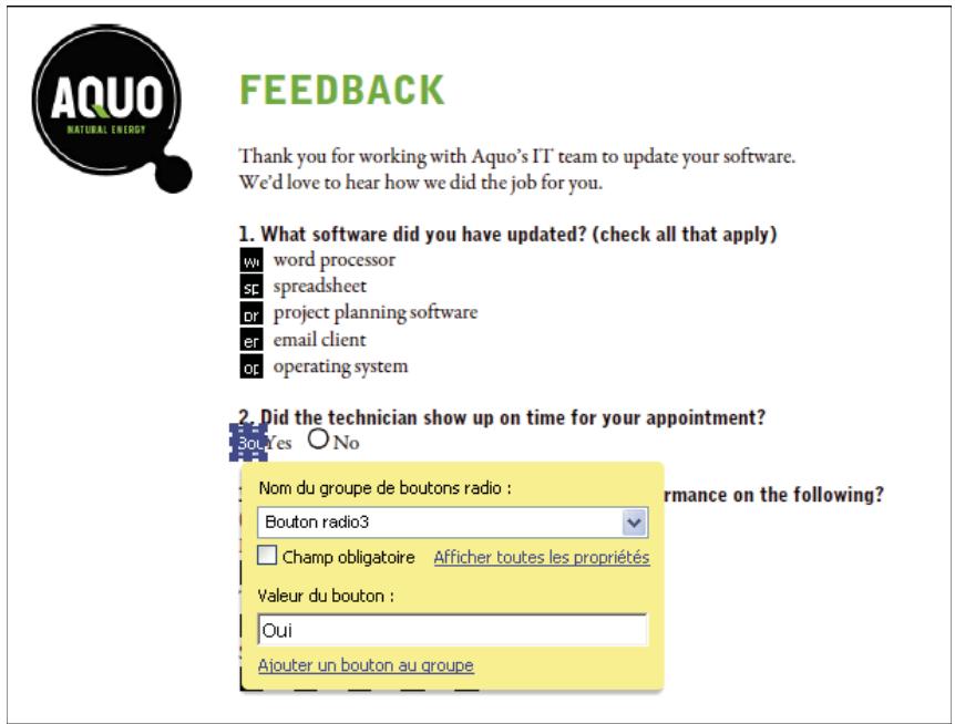 ADOBE ACROBAT PRO 9.0 - Vérifiez les champes du-formulaire créés par Acrobat. - 2