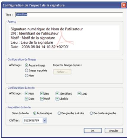 ADOBE ACROBAT PRO 9.0 - Creez l'aspect de votre signature numérique. - 2