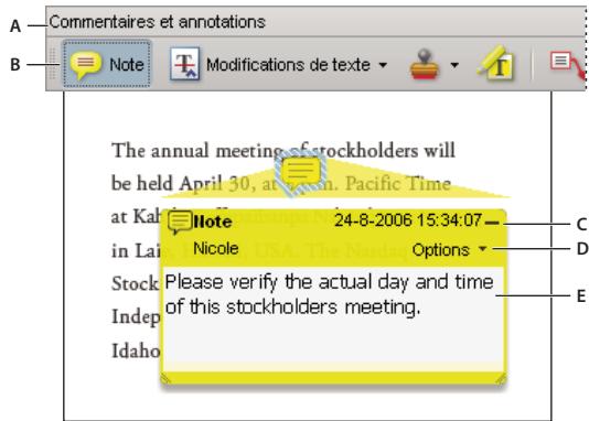 ADOBE ACROBAT PRO 9.0 - Ajout d'une note - 1