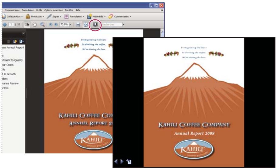 ADOBE ACROBAT PRO 9.0 - Définition de la vue initiale en mode plein écran - 1