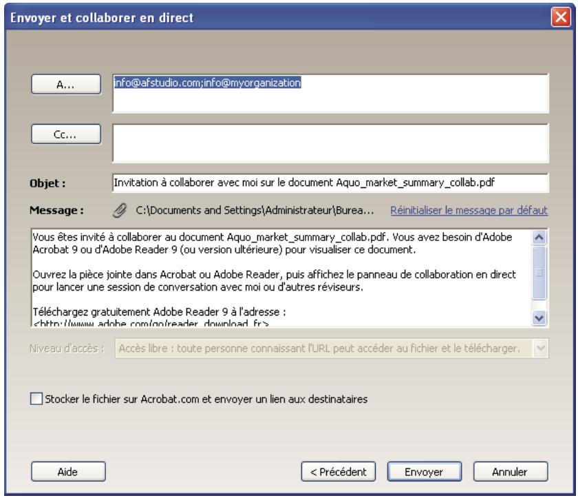 ADOBE ACROBAT PRO 9.0 - Activation de la collaboration en direct - 2