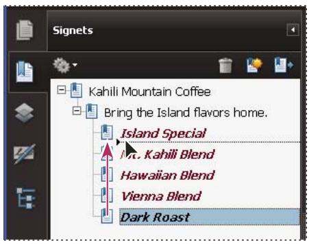 ADOBE ACROBAT PRO 9.0 - Imbrication d'un ou de plusieurs signets - 1