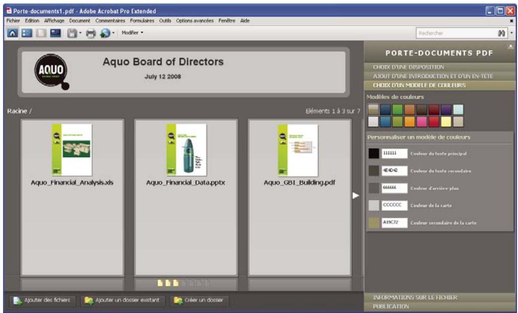 ADOBE ACROBAT PRO EXTENDED 9.0 - Sélectionnez un modele de couleurs. - 1