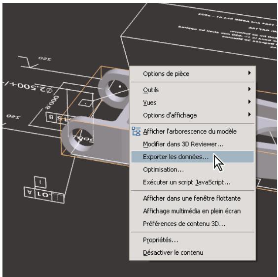 ADOBE ACROBAT PRO EXTENDED 9.0 - Exportation de la géométrie - 1