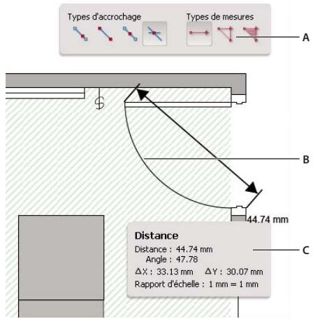 ADOBE ACROBAT PRO EXTENDED 9.0 - Mesure de la hauteur, de la largeur ou de l'aire d'un objet - 1