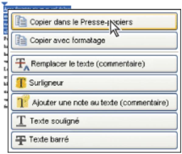 ADOBE ACROBAT PROFESSIONAL 7.0 - Sélection et copie de texte, de tableaux ou d'images - 3