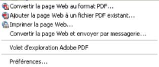 ADOBE ACROBAT PROFESSIONAL 7.0 - Conversion de pages Web dans Internet Explorer (Windows) - 3