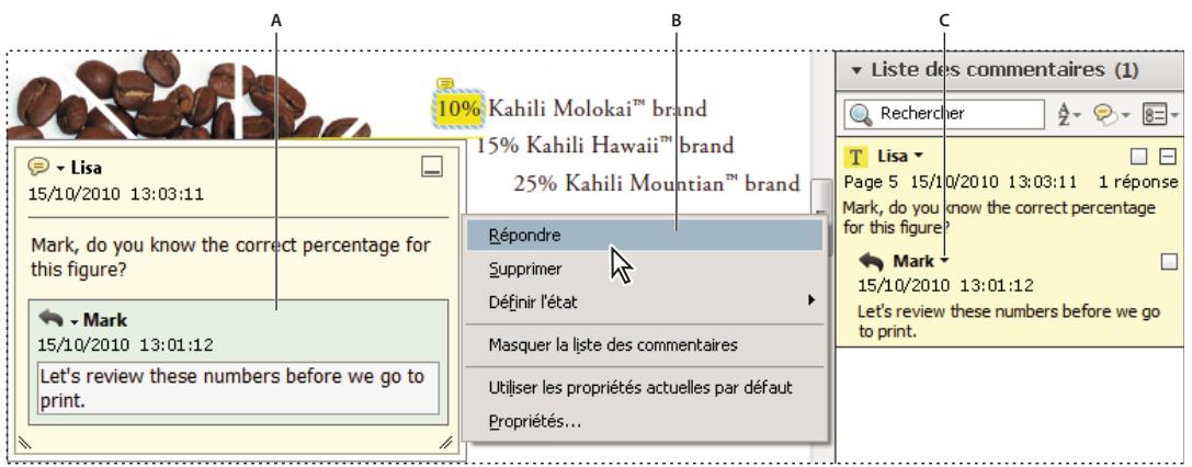 ADOBE ACROBAT XI - Réponse aux commentaires - 1