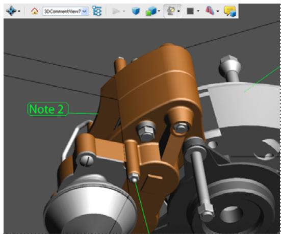 ADOBE ACROBAT XI - Ajout de commentaires à une conception 3D dans un document PDF - 2