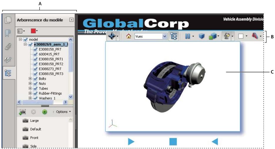 ADOBE ACROBAT XI - Affichage de modèles 3D dans un document PDF - 1