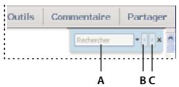 ADOBE ACROBAT XI - Affichage de la barre d'outils Rechercher - 1