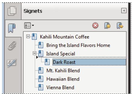 ADOBE ACROBAT XI - Imbrication d'un ou de plusieurs signets - 2