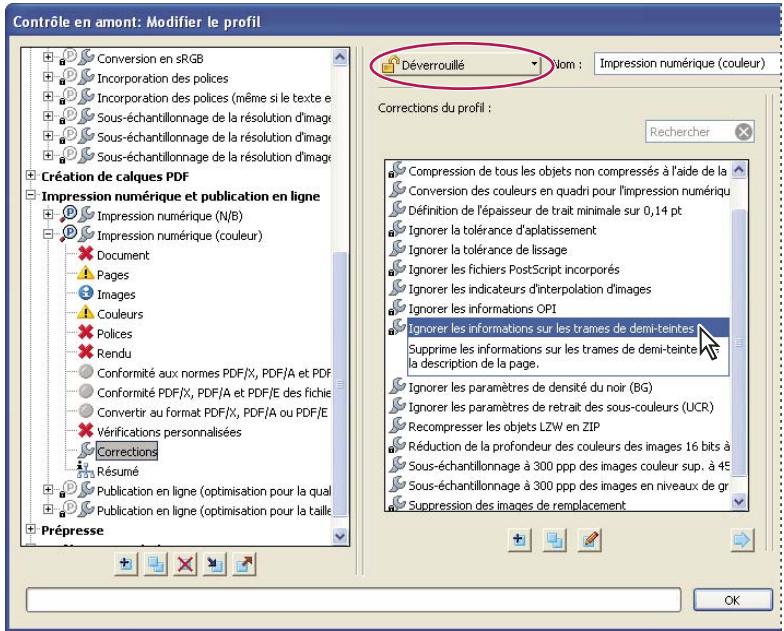 ADOBE ACROBAT XI - Ajout de corrections à un profil - 2