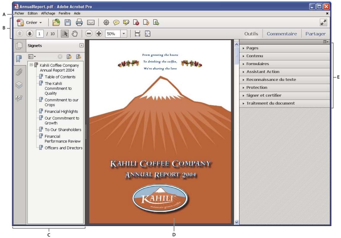 ADOBE ACROBAT XI - Présentation de l'espace de travail - 1