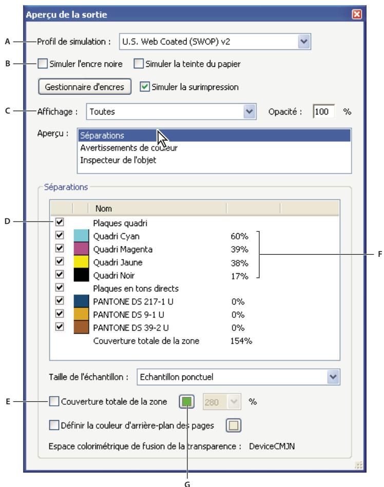 ADOBE ACROBAT XI - Présentation de la boîte de dialogue Aperçu de la sortie - 1