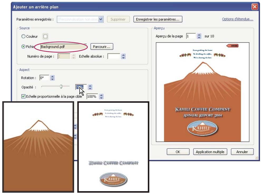 ADOBE ACROBAT XI - Ajout d'un arrêté-plan à un document PDF - 1