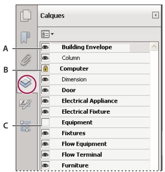 ADOBE ACROBAT XI - Affichage ou masquage d'un calque - 1