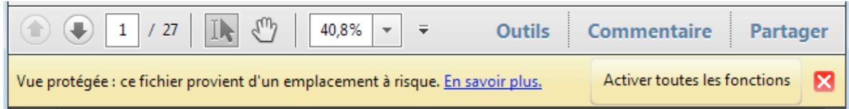 ADOBE ACROBAT XI - Fonction Vue protégée pour les fichiers PDF (Windows uniquely) - 1