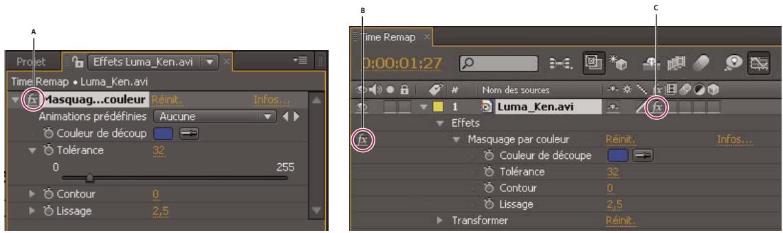 ADOBE AFTER EFFECTS CS4 - Suppression ou désactivation d'effets et d'animations prédéfinies - 1