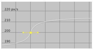 ADOBE AFTER EFFECTS CS4 - Modification des poignées directrices Bézier dans l'éditeur de graphiques - 1
