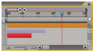 ADOBE AFTER EFFECTS CS4 - Zoom avant ou arrière sur l'échelle de temps - 1