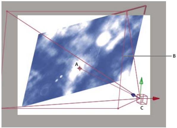 ADOBE AFTER EFFECTS CS4 - Création d'un calque de caméra et modification des paramètres de caméra - 1
