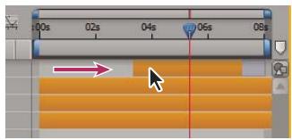 ADOBE AFTER EFFECTS CS4 - Positionnement d'un calque dans le temps - 2