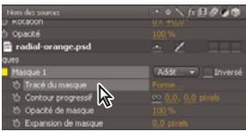 ADOBE AFTER EFFECTS CS4 - Création d'un tracé de masque à partir d'une trajectoire - 2