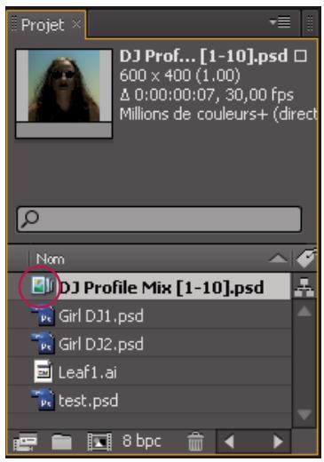 ADOBE AFTER EFFECTS CS4 - Importation d'une image fixe ou d'une séquence d'images fixes - 2