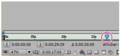 ADOBE AFTER EFFECTS CS5 - Déplacement du repère d'instant créé - 2