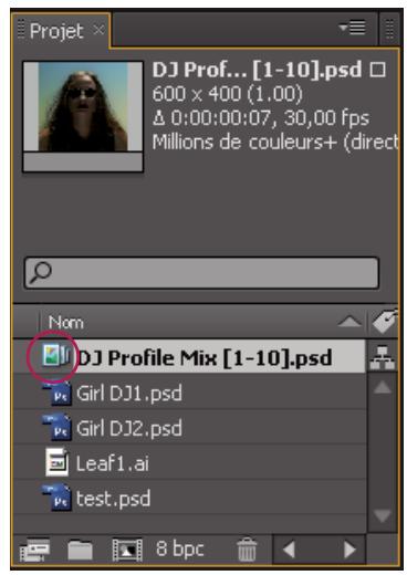 ADOBE AFTER EFFECTS CS5 - Importation d'une image fixe ou d'une série d/images fixes - 2