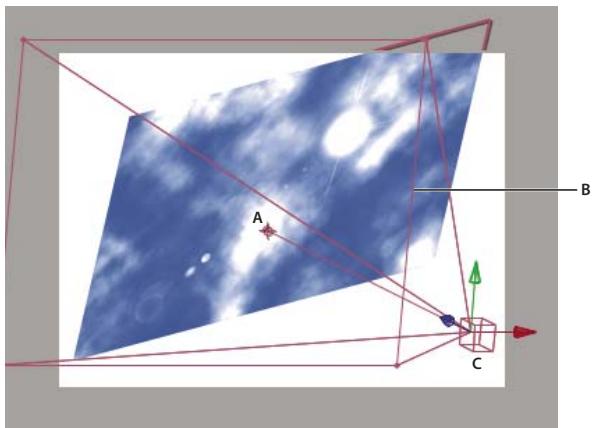 ADOBE AFTER EFFECTS CS5 - Création d'un calque deamera et modification des paramètres deamera - 1
