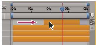 ADOBE AFTER EFFECTS CS5 - Mise en place ou déplacement d'un calque dans le temps - 2