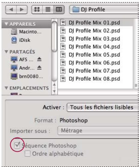 ADOBE AFTER EFFECTS CS5 - Importation d'une image fixe ou d'une série d/images fixes - 1